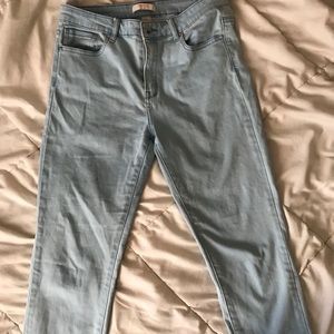 Light wash jeans